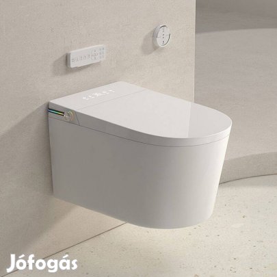 Modern okos WC beépített víztartállyal (falra szerelhető)