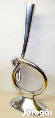 Modern polírozott alumínium Art Deco gyertyatartó Pflanzen-Kölle Német