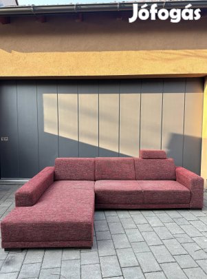 Modern sarokkanapé állítható fejtámlával