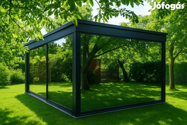 Modern szaunaház wellnessház