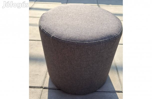 Modern szürke kárpitozott puff - 4 db
