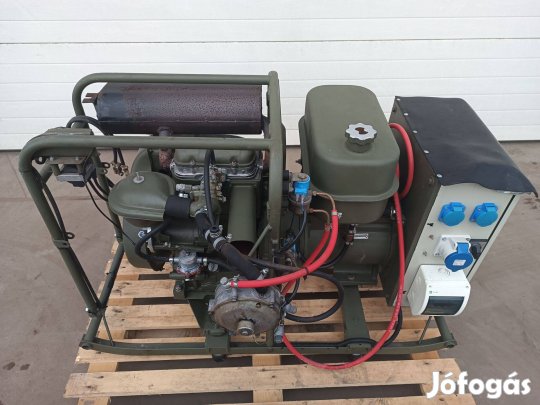 Modernizált LPG üzemű katonai aggregátor AVR-rel