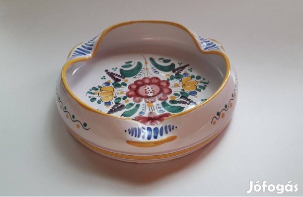 Modra kerámia hamutál hamutartó tál 17 cm hibátlan jelzett_