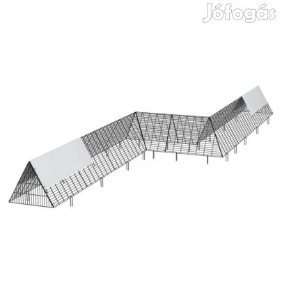 Moduláris csirkefuttató és tyúkól szabadtartású