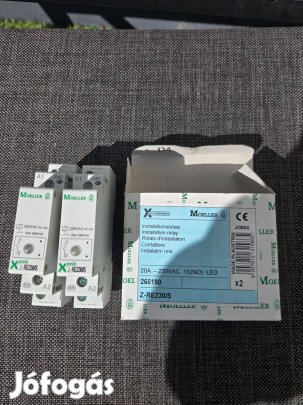 Moeller (Eaton) mágneskapcsoló (25A) és 2 db installációs relé (20A)