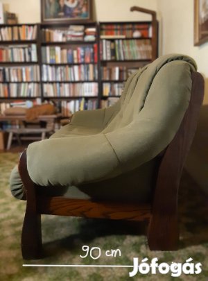 Mohazöld 3 személyes kanapé