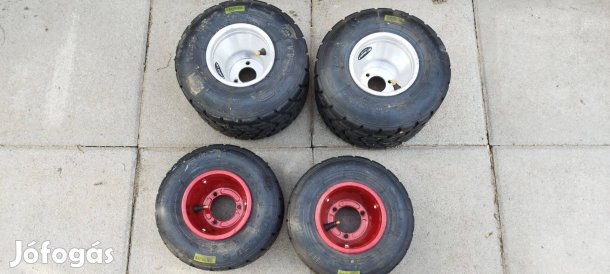 Mojo verseny gokart új eső gumi szett, felnivel együtt eladó