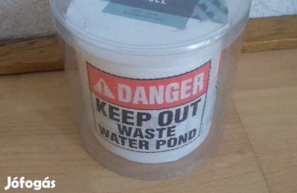 Mókás feliratos toalett papír Wc papír Vicces ajándék játék