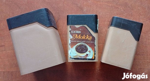 Mokka retro kávés tároló dobozok
