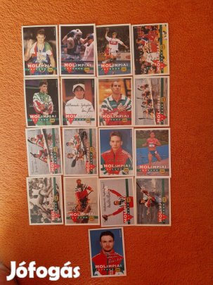 Mol olimpiai kártyák 1992-es 17db