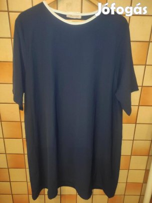 Moletti vékony lenge sötétkék rövid ujjú ruha - 3XL