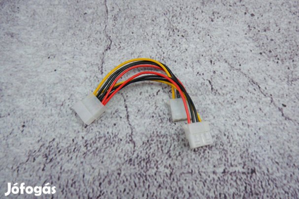 Molex 4pin számítógép tápkábel elosztó Új