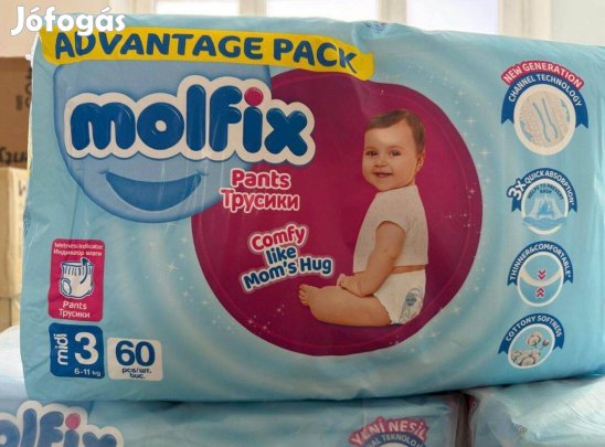Molfix gyemek bugyipelenka (MIDI 3 méret)