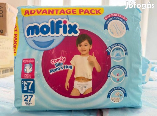 Molfix gyermek bugyipelenka (XXL 7 méretben)