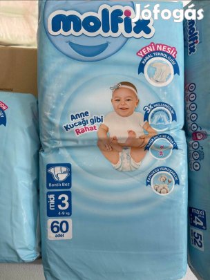 Molfix gyermekpelenka (MIDI 3 méretben)