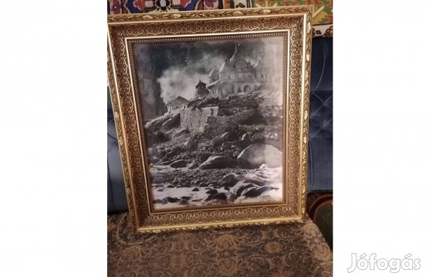 Molnár G. Zoltán : Táj című selyemfestmény eladó