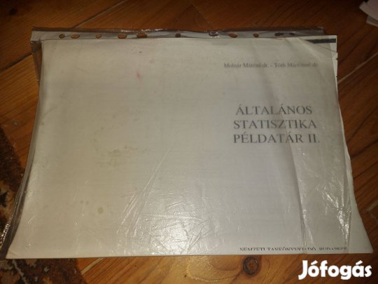 Molnár Máténé dr. Általanos statisztika példatár II. 1790Ft