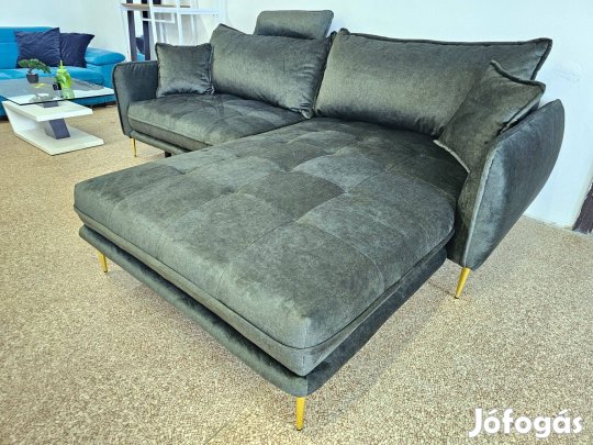 Mömax Whisper zöld ágyazható sarokkanapé 260x195 cm