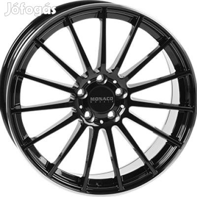 Monaco Wheels MC1 Fényes fekete Polírozott LIP 8X18 5X112 ET45 CB66,5
