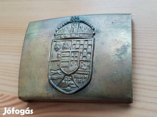 Monarchiás katonai övcsat szép db