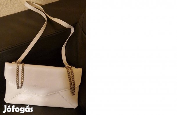 Monarchy elegáns fehér bőr táska