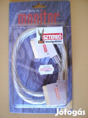 Monitor Audio scart kábel aranyozott csatlakozókkal