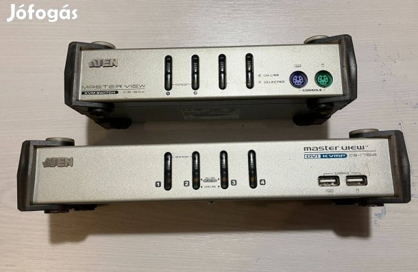 Monitor, egér és billentyűzet választó 4db géphez