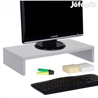 Monitor monitortartó polc (világos szürke) 94594