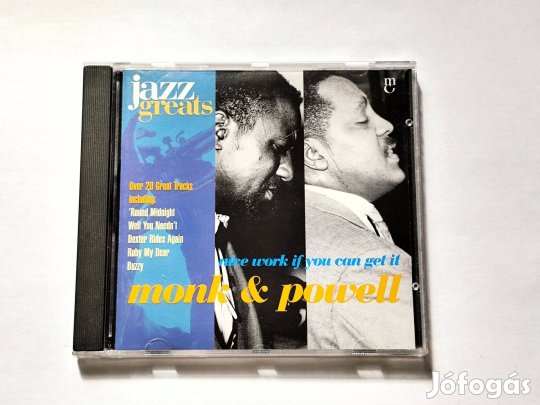 Monk & Powell - Nice Work If You Can Get It CD 1998 UK Jazz Greats - 0