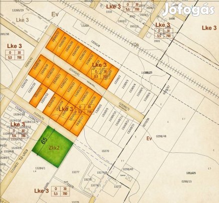 Monor legújabb kertvárosias részén építési telkek eladók