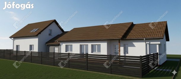 Monor új kertvárosi részén modern elrendezésű 3 szobás lakás