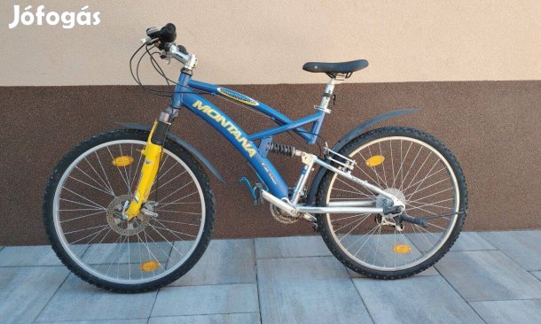Montana össztelós, alumíniumvázas, első tárcsafékes 26"-os kerékpár