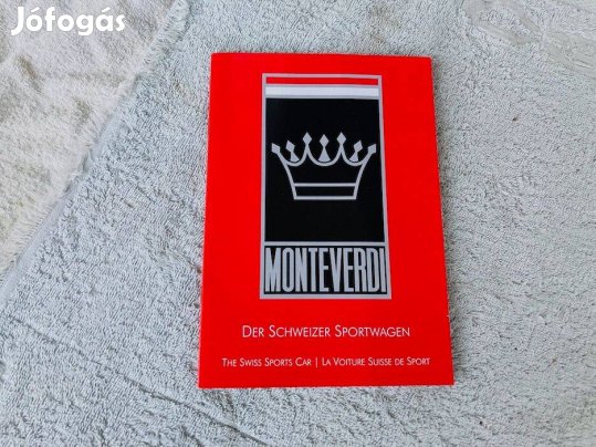 Monteverdi automobil prospektus, katalógus, brosúra