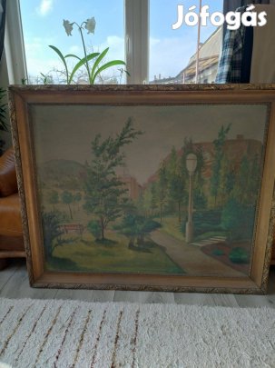 Monumentális antik tájkép (114x94 cm)