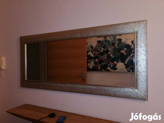 Monumentális egyedi Suarfa konzolasztal és tükör szett