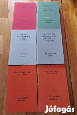 Moravia, Buzzati, Szimonov, Sadoveanu és Amado könyvcsomag