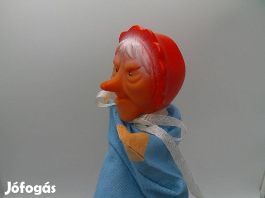 Morcos, mérges nagymama, gumifejű kesztyűbáb eladó