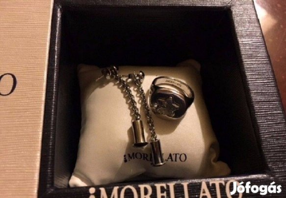 Morellato ezüst színű fülbevaló és gyűrű egyben