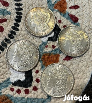 Morgan dollar 4 db 2 év