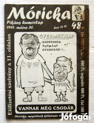 Móricka 1997/11 (48.szám) sérült, viseltes