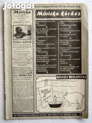 Móricka 1997/3 (40.szám) hiányos, viseltes