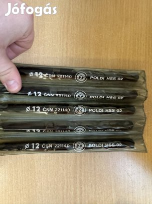 Morse 1 Poldi HSS 12mm csigafúró 5db Új bontatlan 