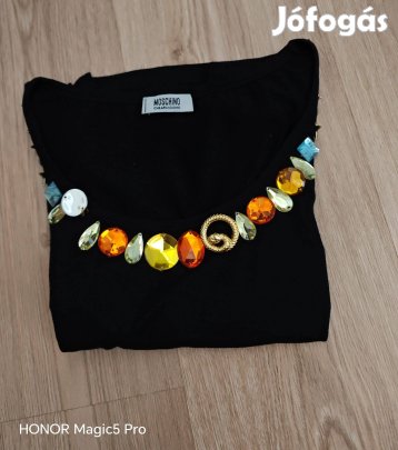 Moschino ékszerköves designer női felső