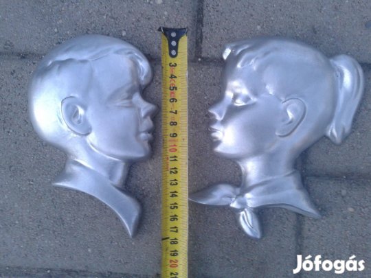 Mosdó jelölés, WC jelzés, Férfi-Női mosdó tábla, Retro