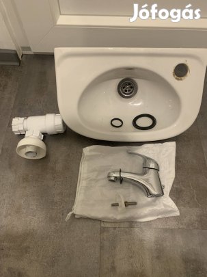 Mosdókagyló + szifon + csaptelep