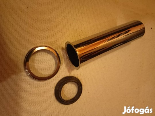 Mosdószifon peremes króm hosszabbítócső 12,2 cm
