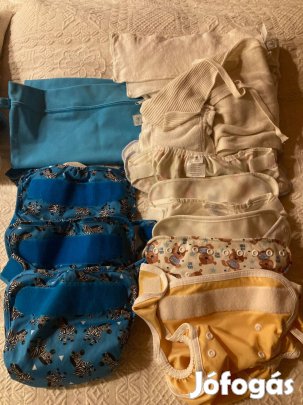 Mosható pelenka csomag (7 külső és 9 belső)