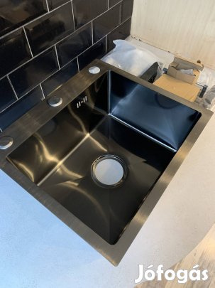 Mosogató 45x40 cm konyhai mosogató új komplett 