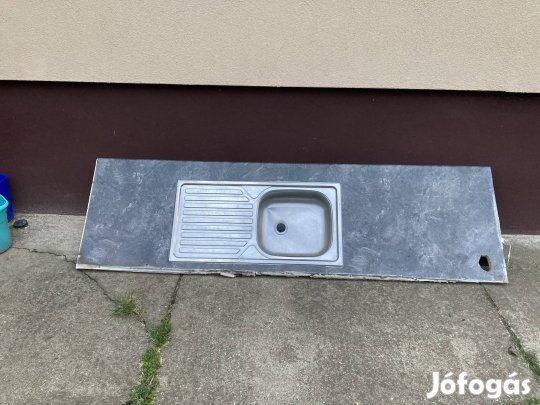 Mosogató tálca, bútorlappal