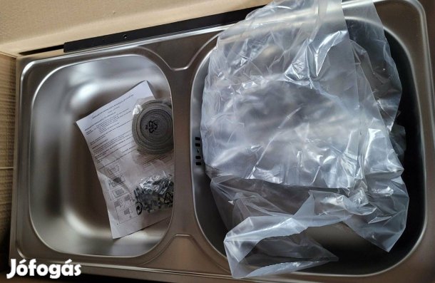 Mosogatótálca eladó (kétmedencés, új)